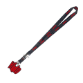 Lanyard NOIR Pass Logo Rouge