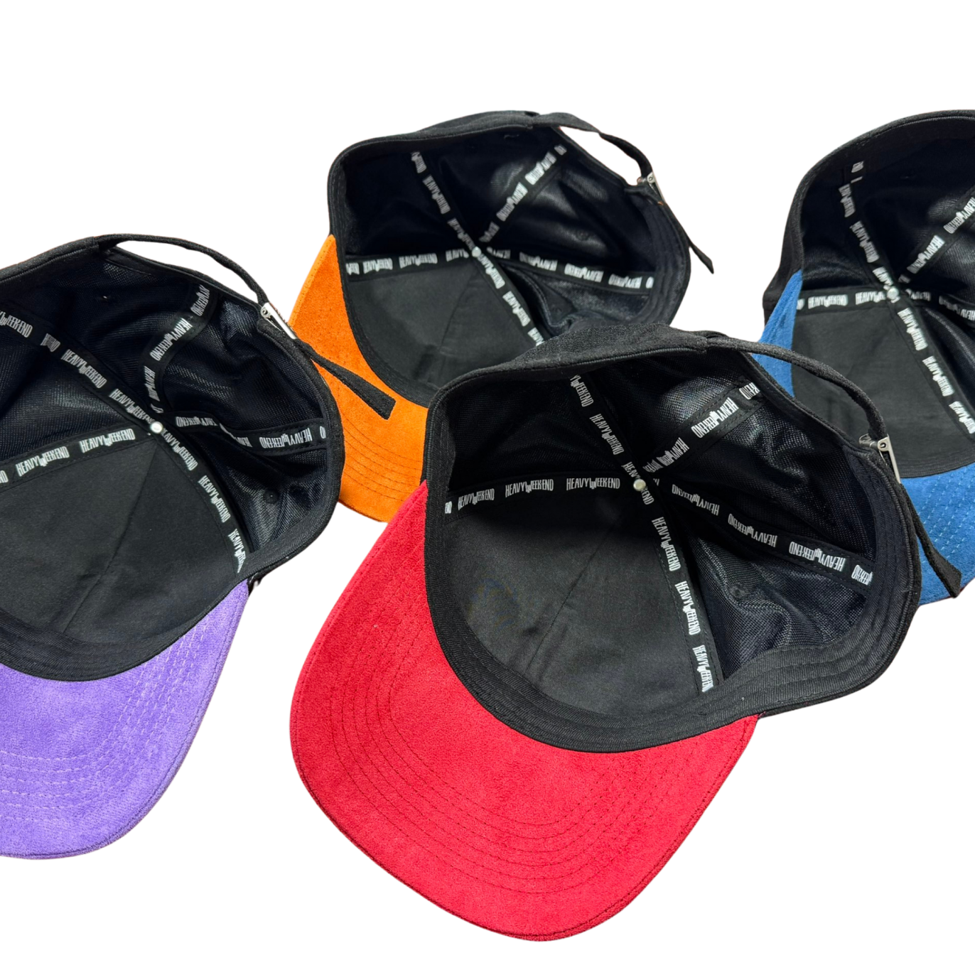 Casquette Heavy Weekend Noir / Visière Rouge