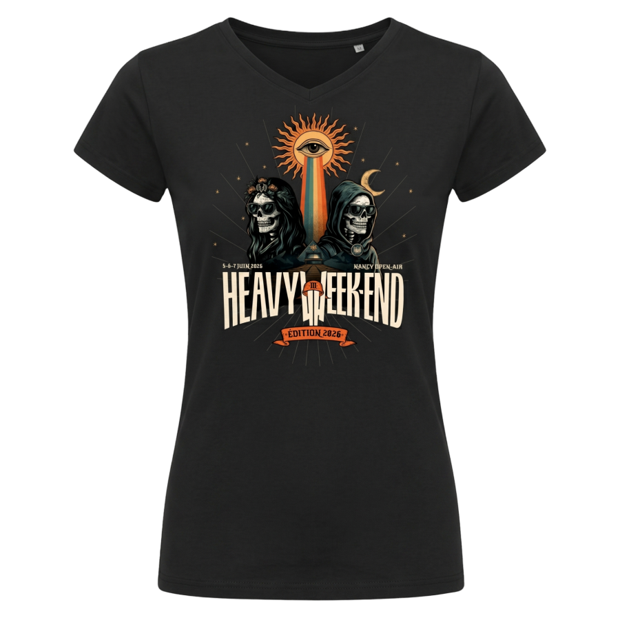 T-shirt Femme NOIR Affiche Line Up