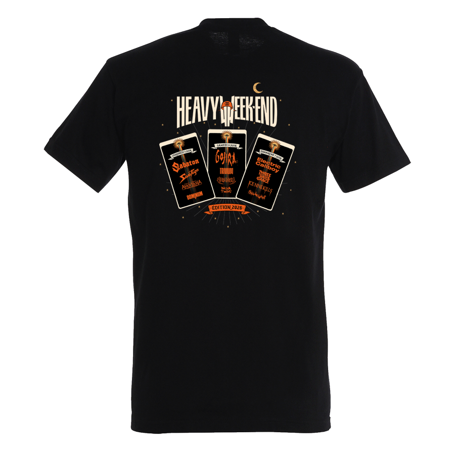 T-shirt NOIR Affiche Line Up