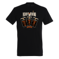T-shirt NOIR Affiche Line Up