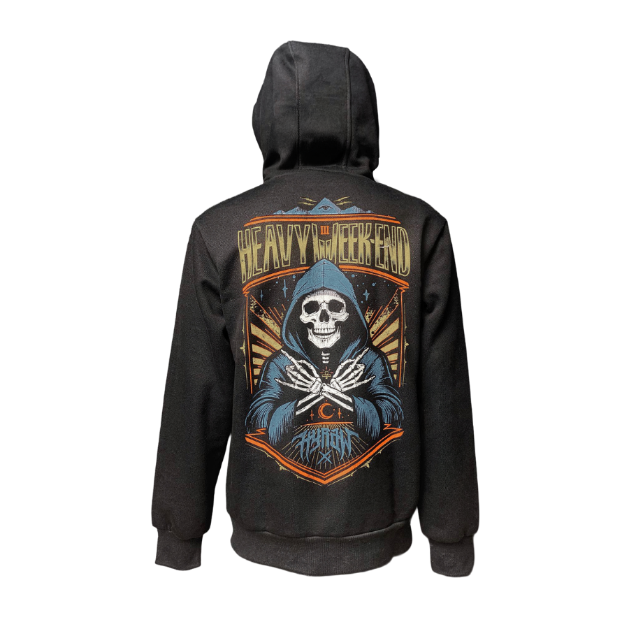 Hoodie Heavy Weekend x Hyraw Skull